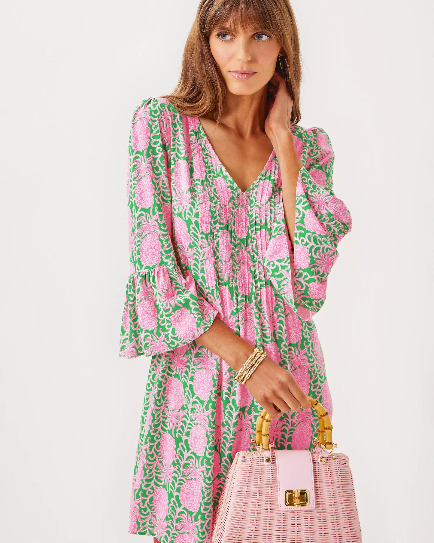 DANIKA 3/4 SLEEVE TUNIC DRESS