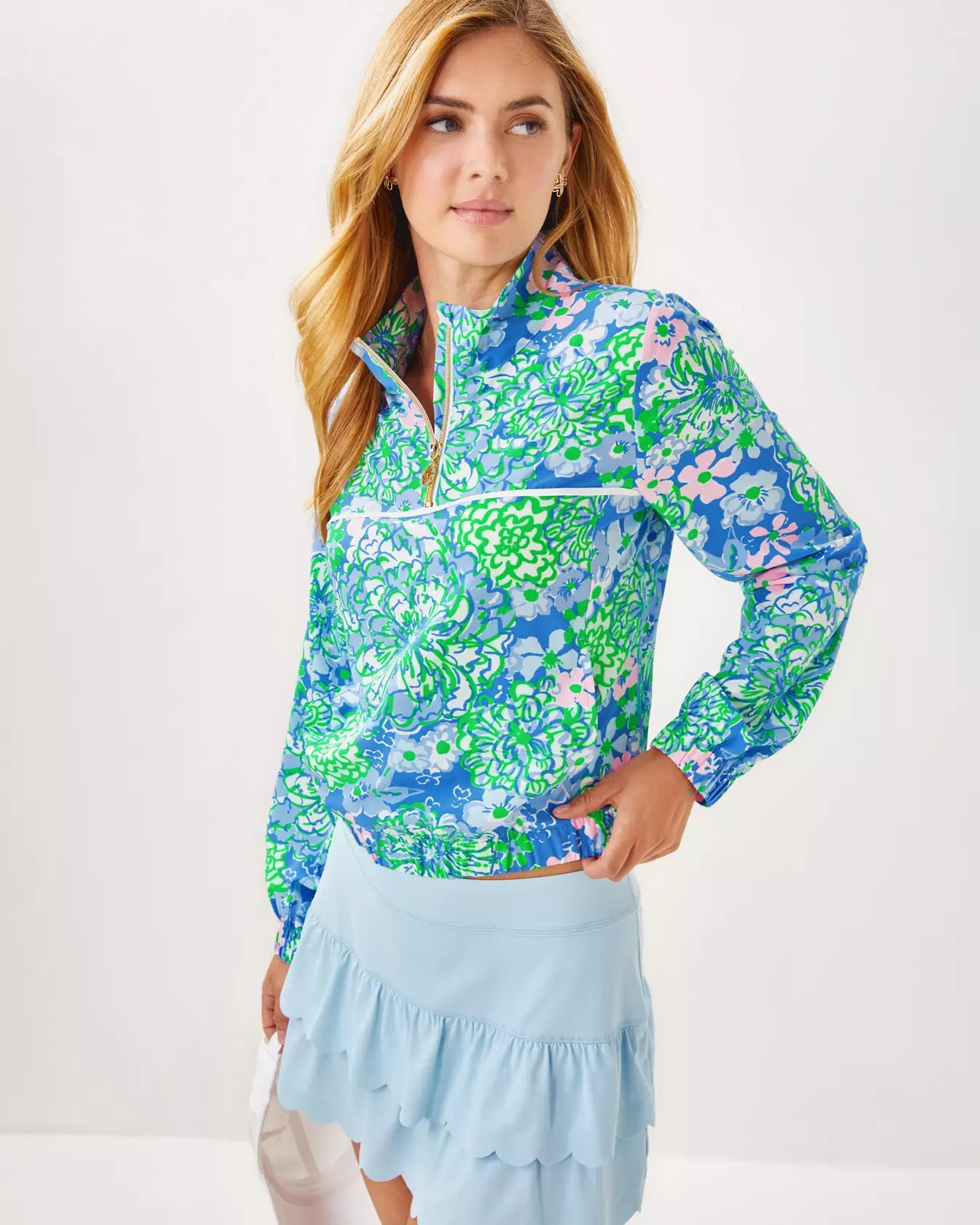 AEGEAN PERFORMANCE HALF ZIP JACKET UPF 50+