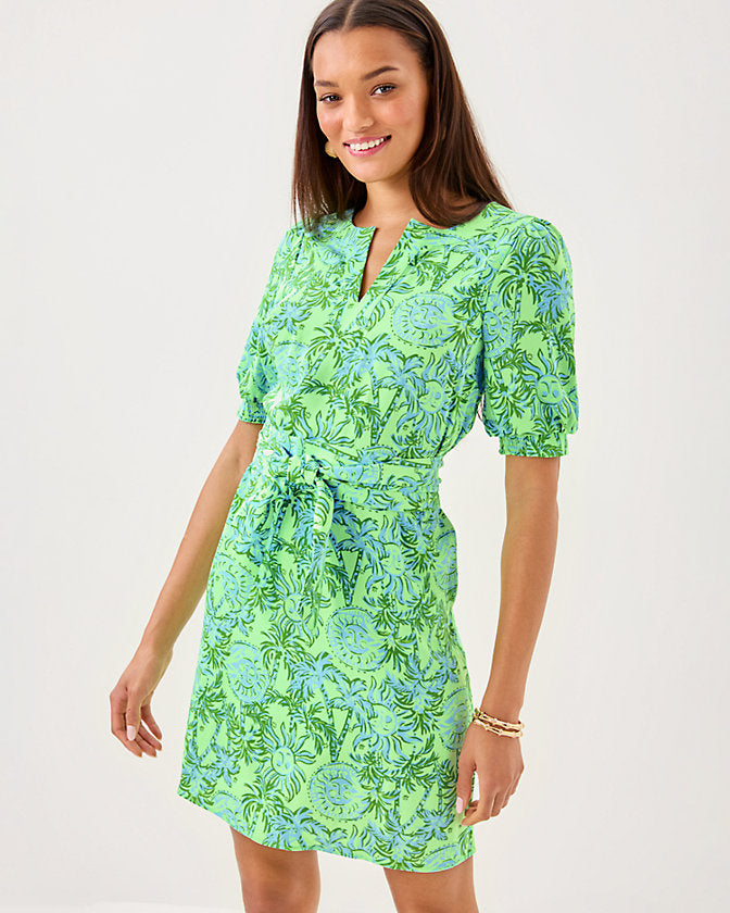 OLIVINE SHORT SLEEVE DRESS