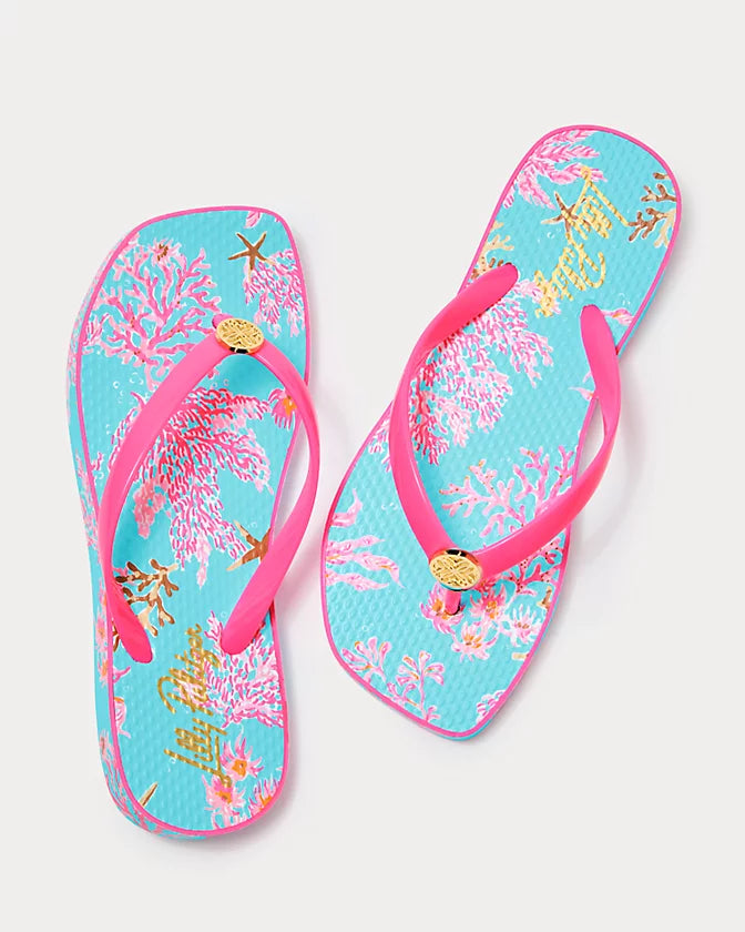 SANDSATIONAL SQUARE TOE FLIP FLOP