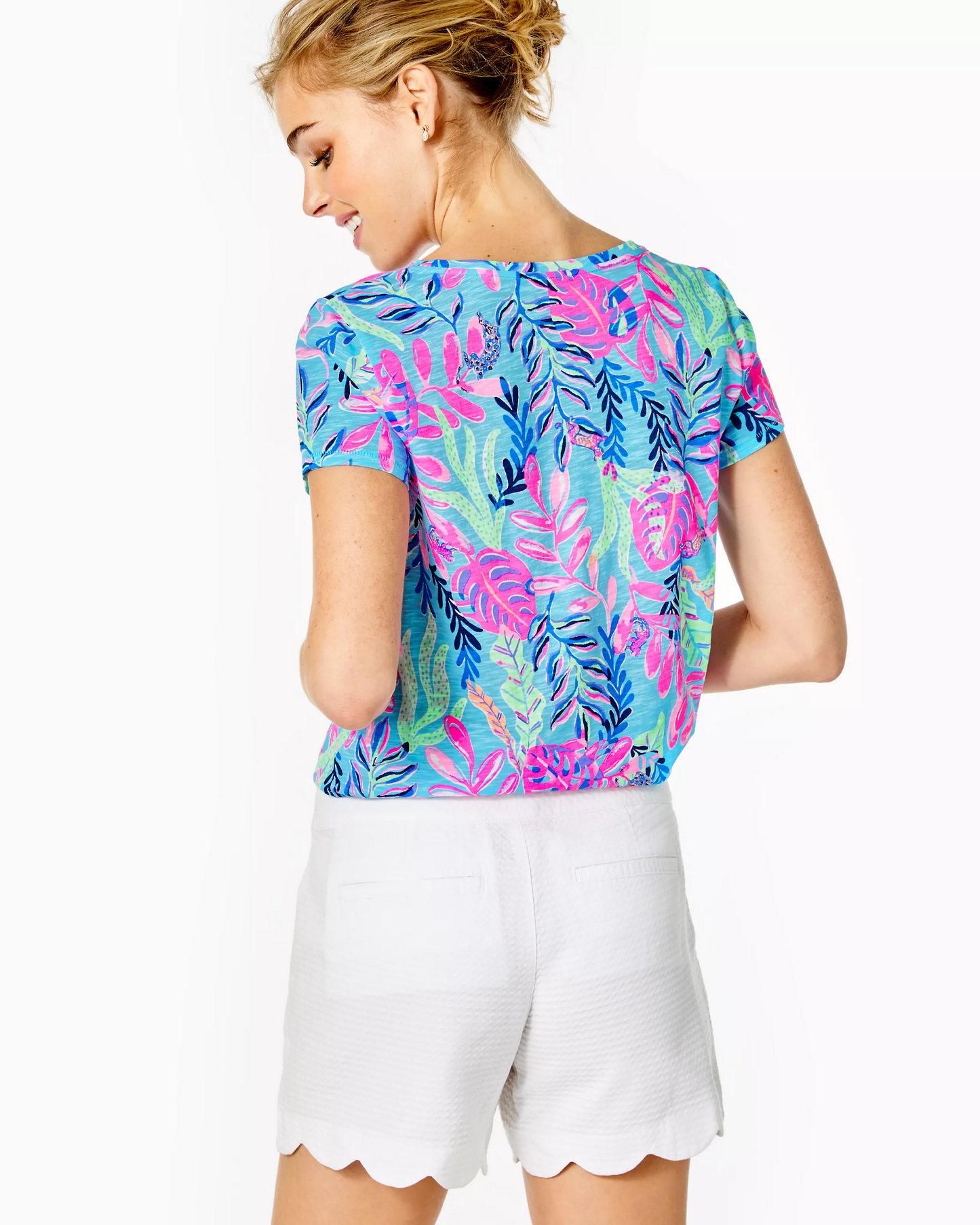 BUTTERCUP SCALLOP HEM SHORT
