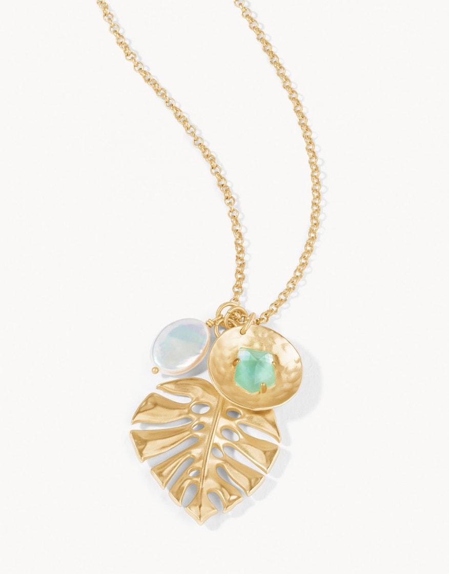 MONSTERA CHARM NECKLACE