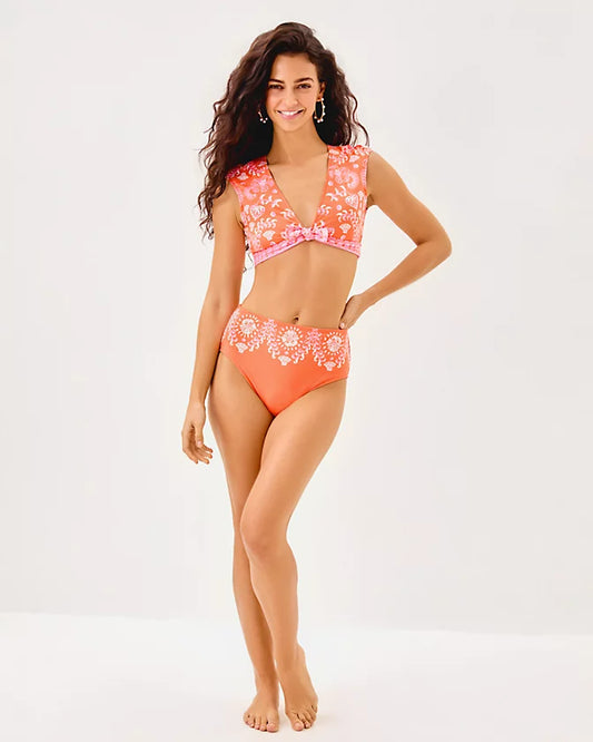 MEECHI CAP SLEEVE SWIM TOP