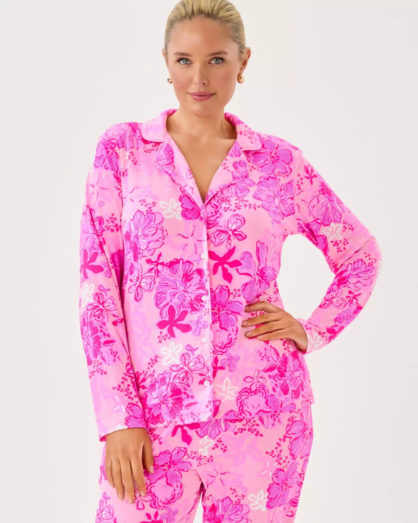 PJ KINT LS BUTTON-UP TOP