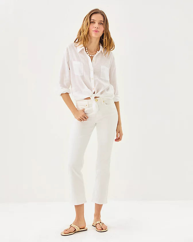 ANNET HIGH RISE CROP FLARE