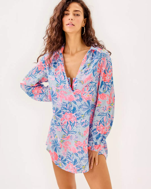 KIQUE LONG SLEEVE COVERUP
