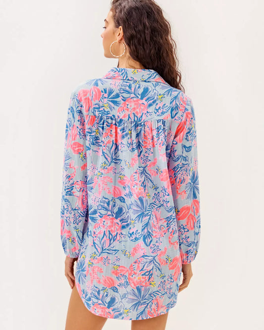KIQUE LONG SLEEVE COVERUP
