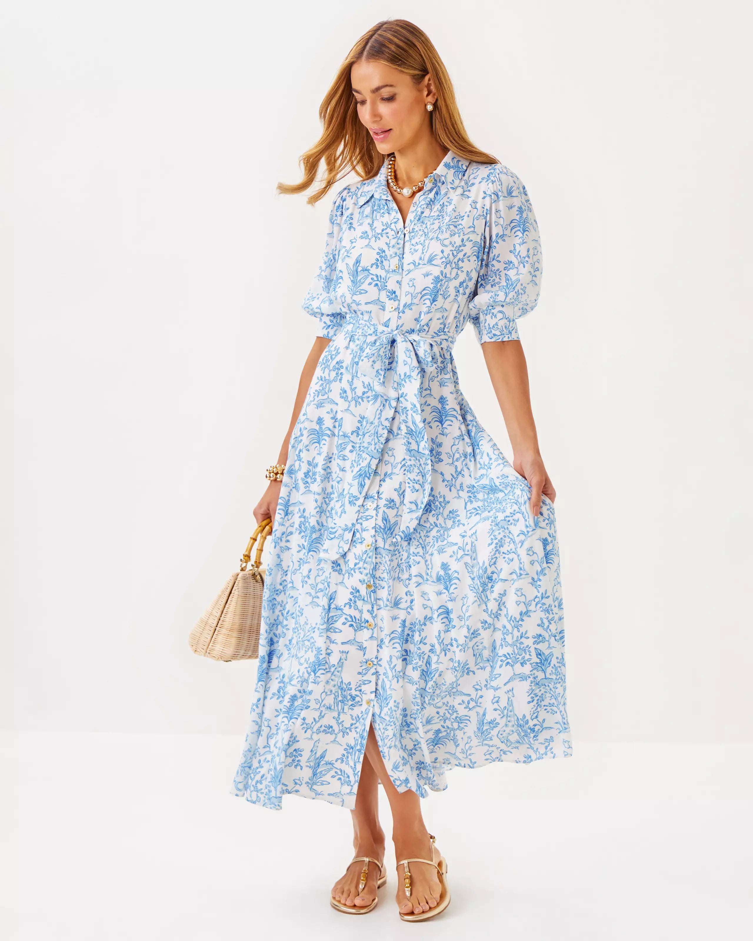 LARKYN MIDI SHIRTDRESS