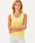 GABBIE CROCHET TRIMMED KNIT TOP