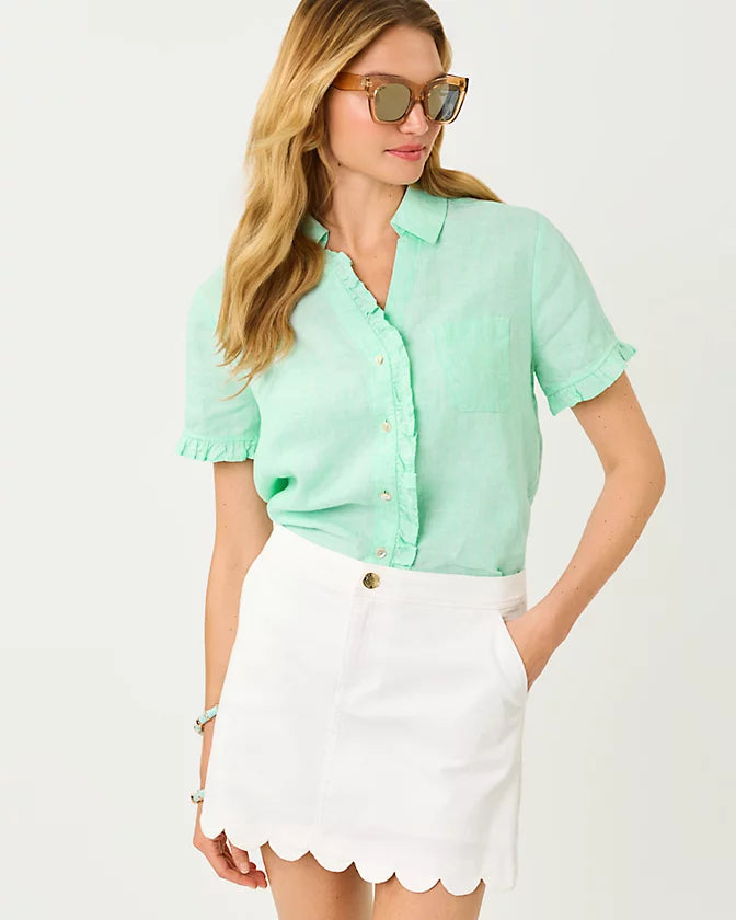 CARDEN RUFFLE TOP