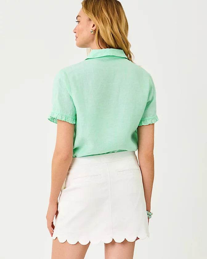 CARDEN RUFFLE TOP