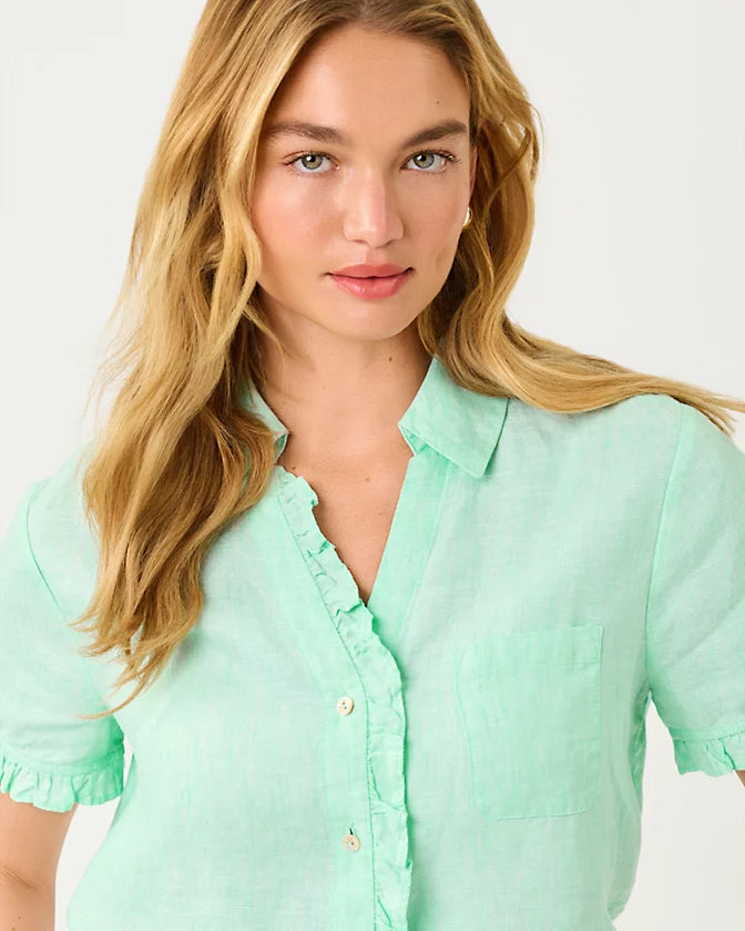 CARDEN RUFFLE TOP