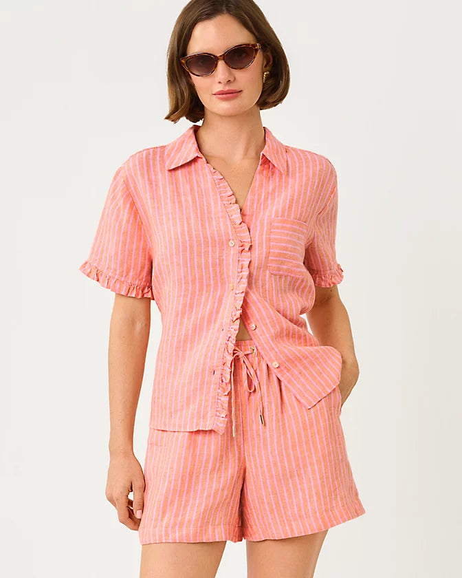 CARDEN RUFFLE TOP