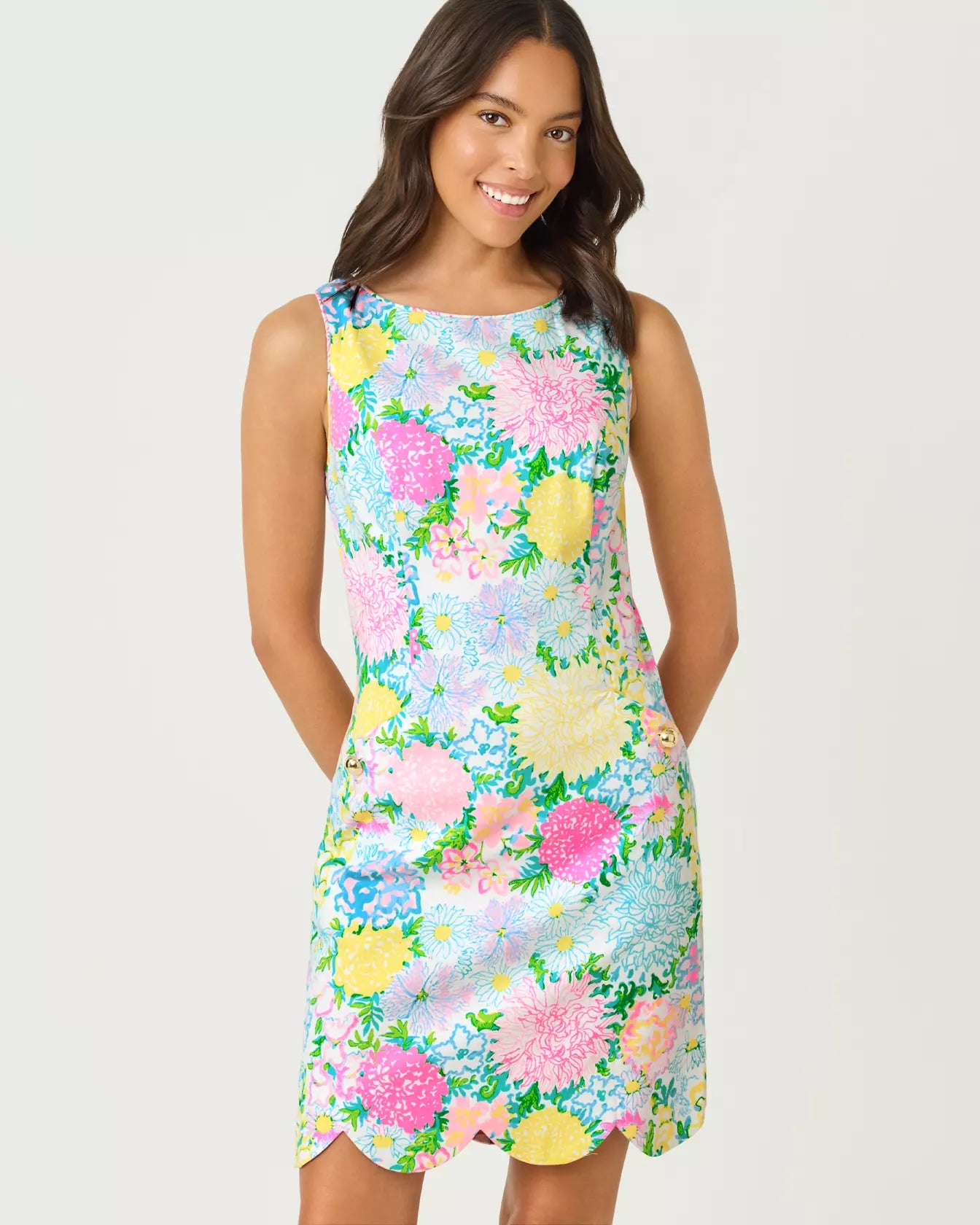 THE SCALLOP LILLY SHIFT DRESS