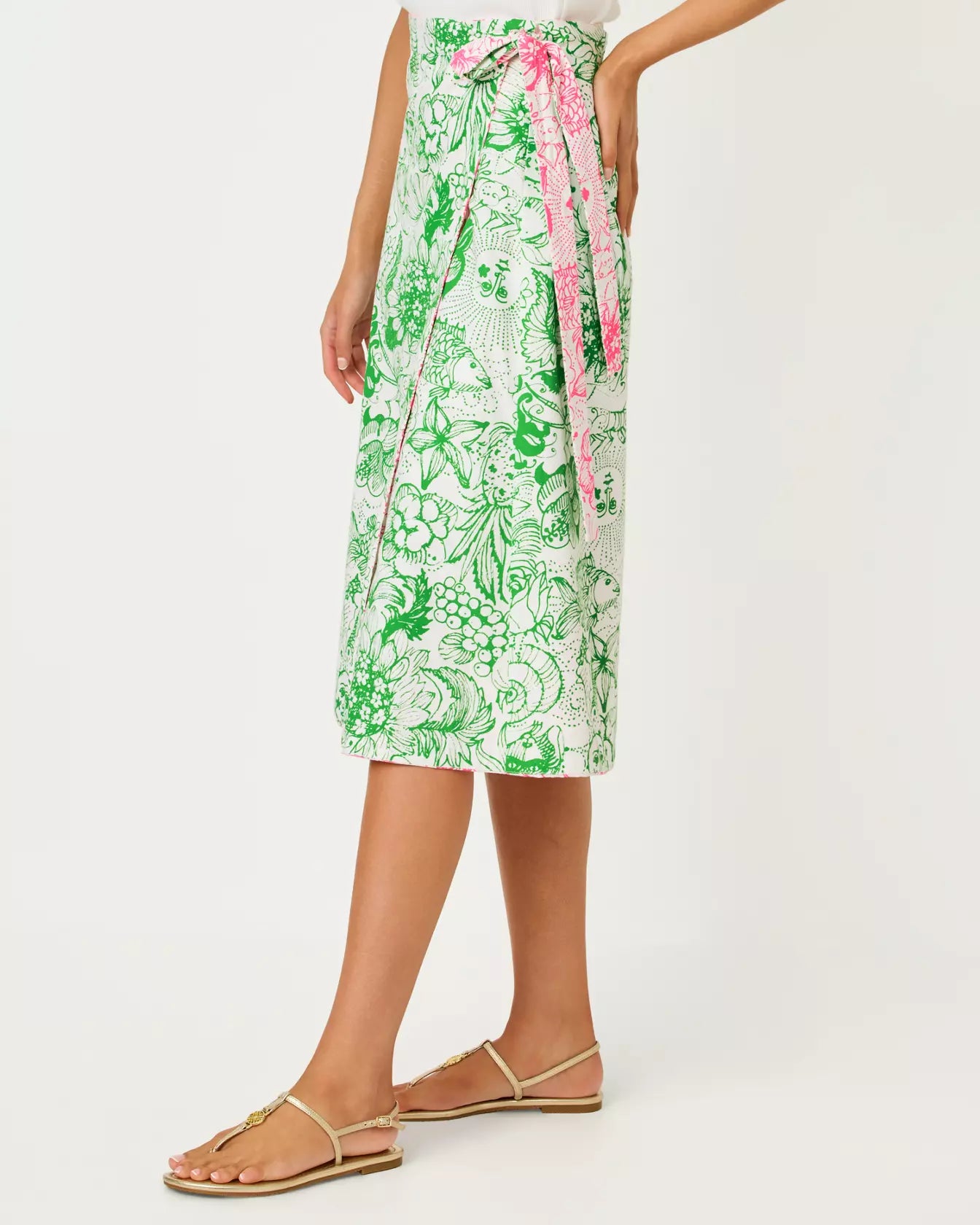 CONSTANCE REVERSIBLE MIDI SKIRT