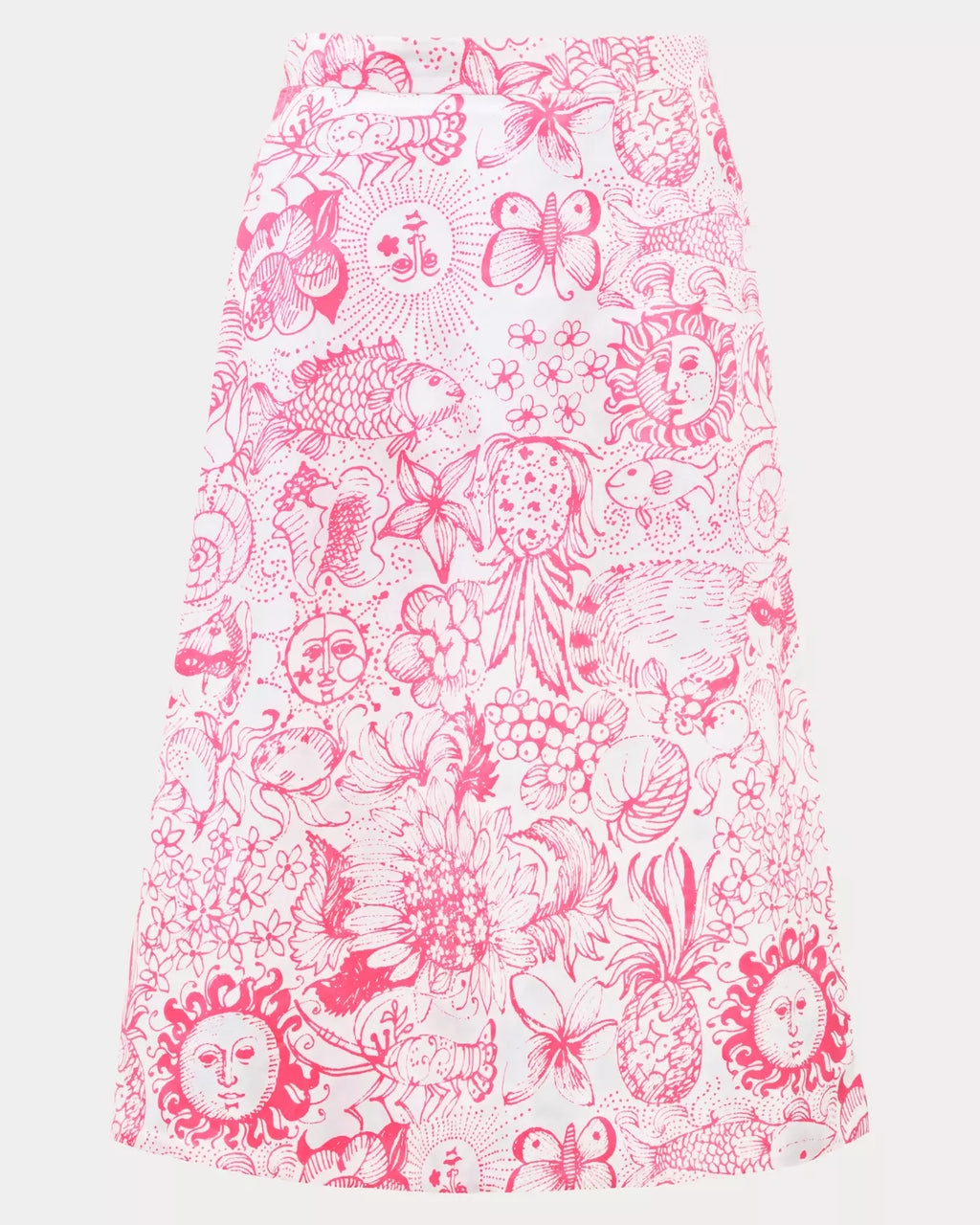 CONSTANCE REVERSIBLE MIDI SKIRT