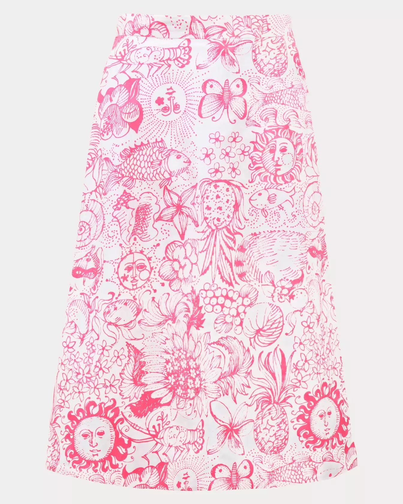 CONSTANCE REVERSIBLE MIDI SKIRT