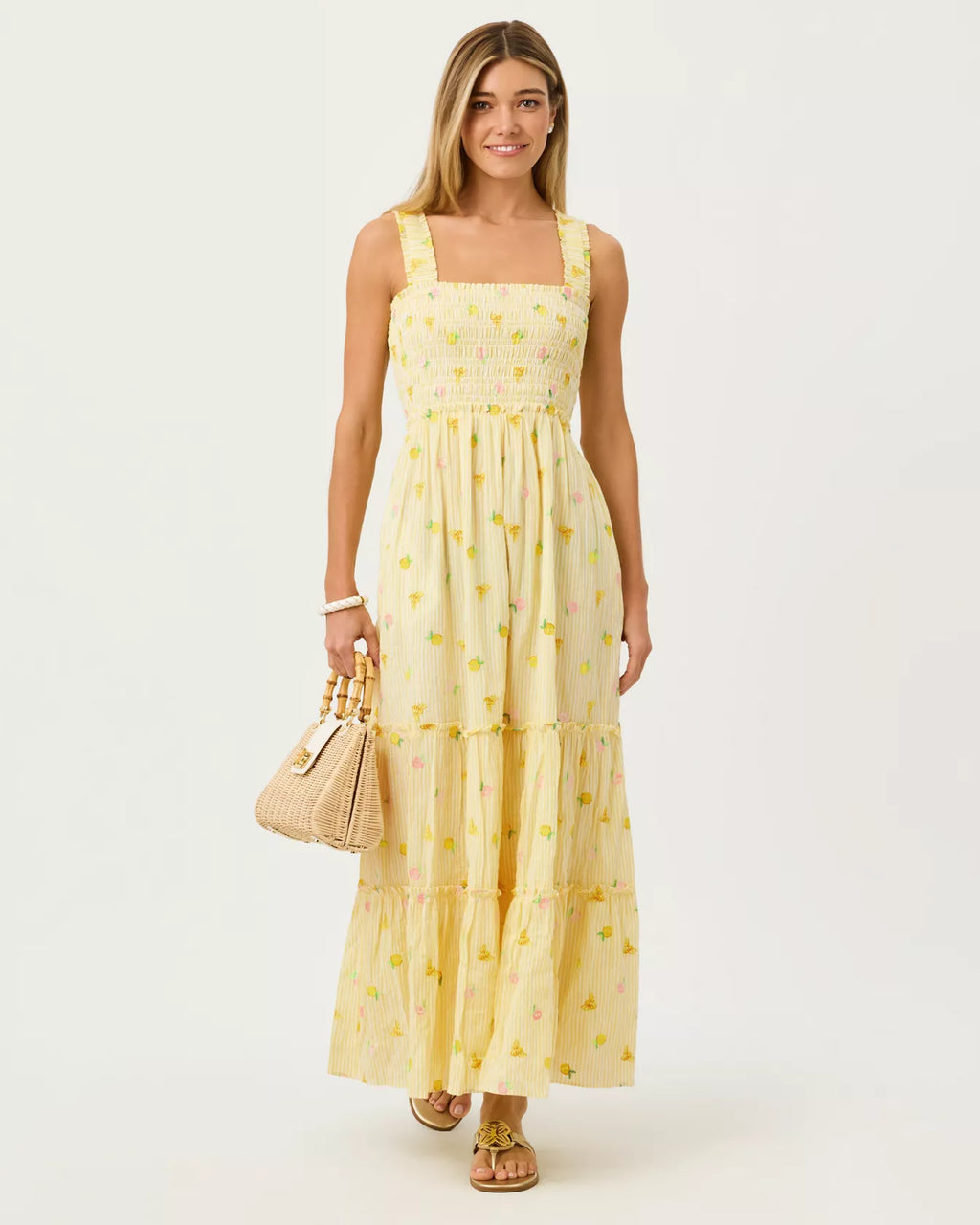HADLY SMOCKED MAXI DRESS