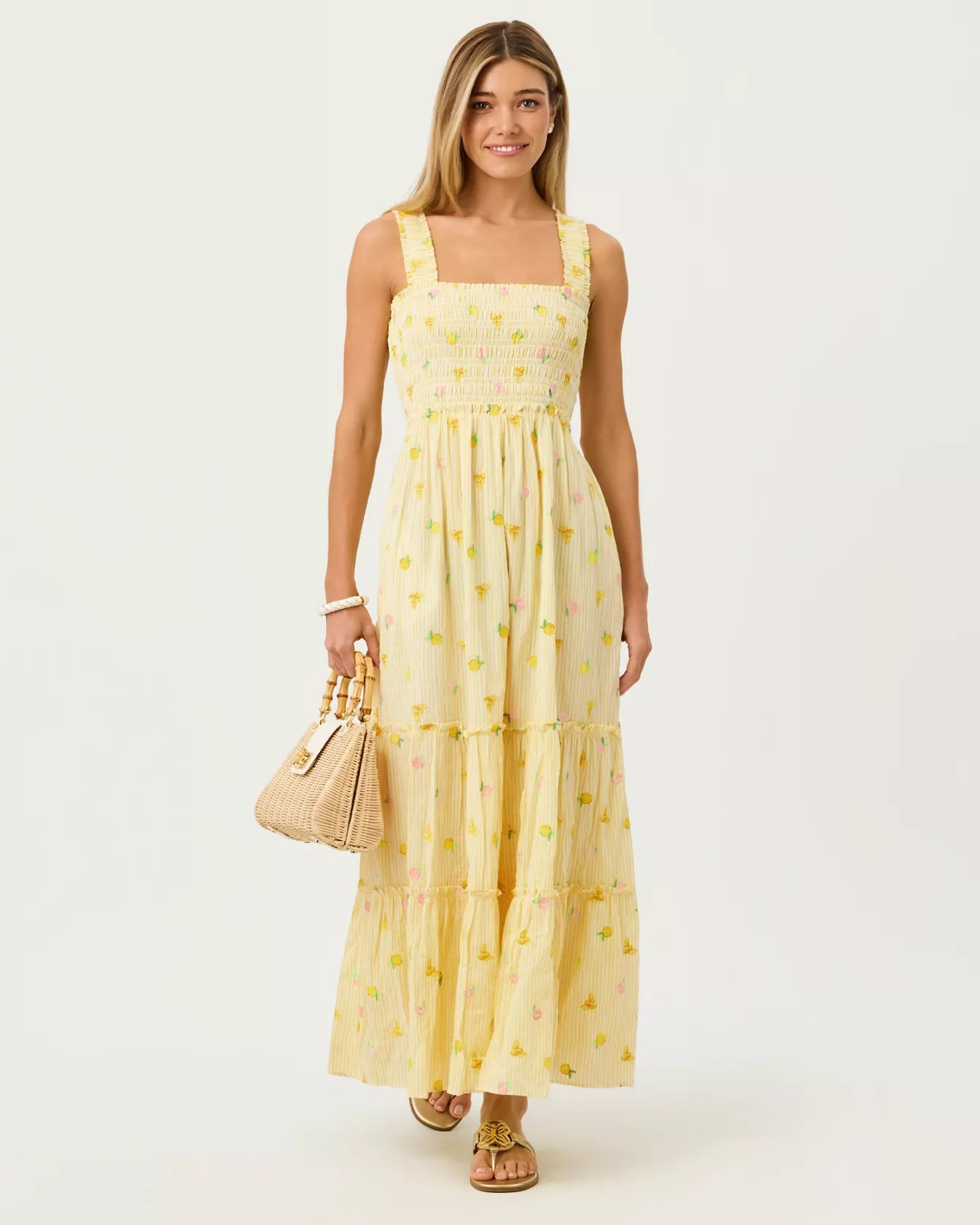 HADLY SMOCKED MAXI DRESS