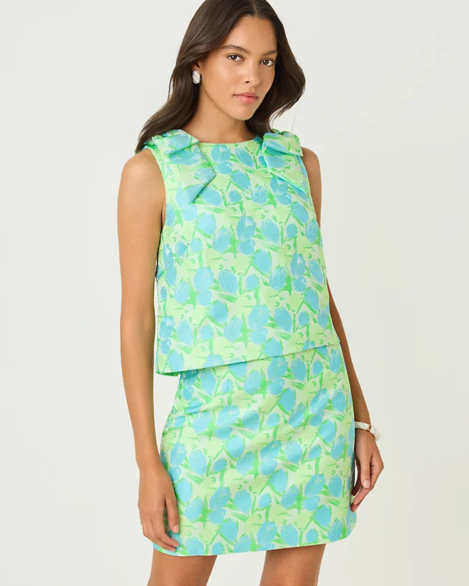 ANNALEESE SLEEVELESS CROPPED TOP