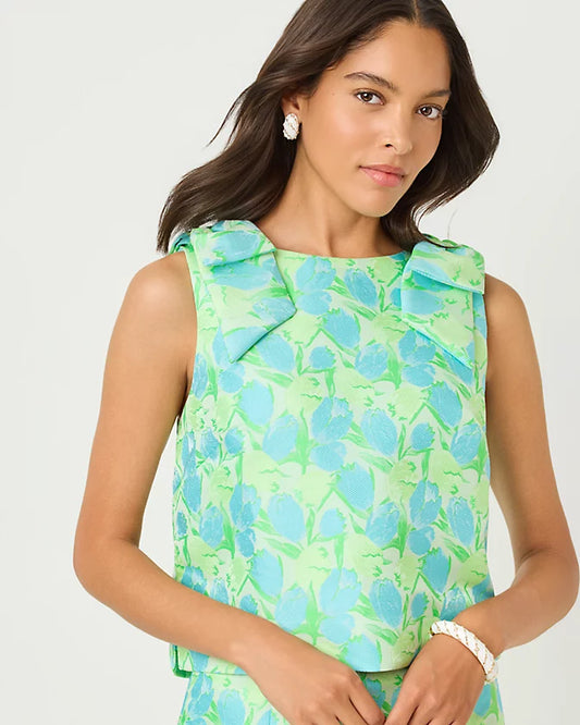 ANNALEESE SLEEVELESS CROPPED TOP