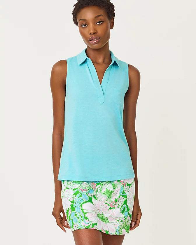 DUNE SLEEVELESS POLO UPF 50+