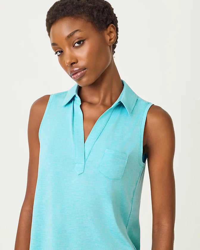 DUNE SLEEVELESS POLO UPF 50+