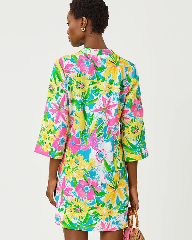 ANNADETTA LINEN TUNIC DRESS