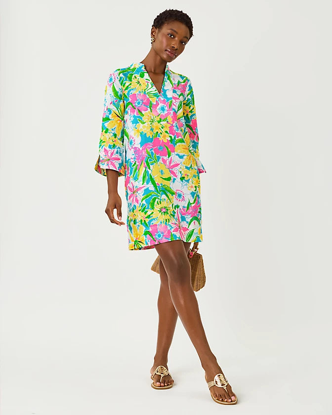ANNADETTA LINEN TUNIC DRESS