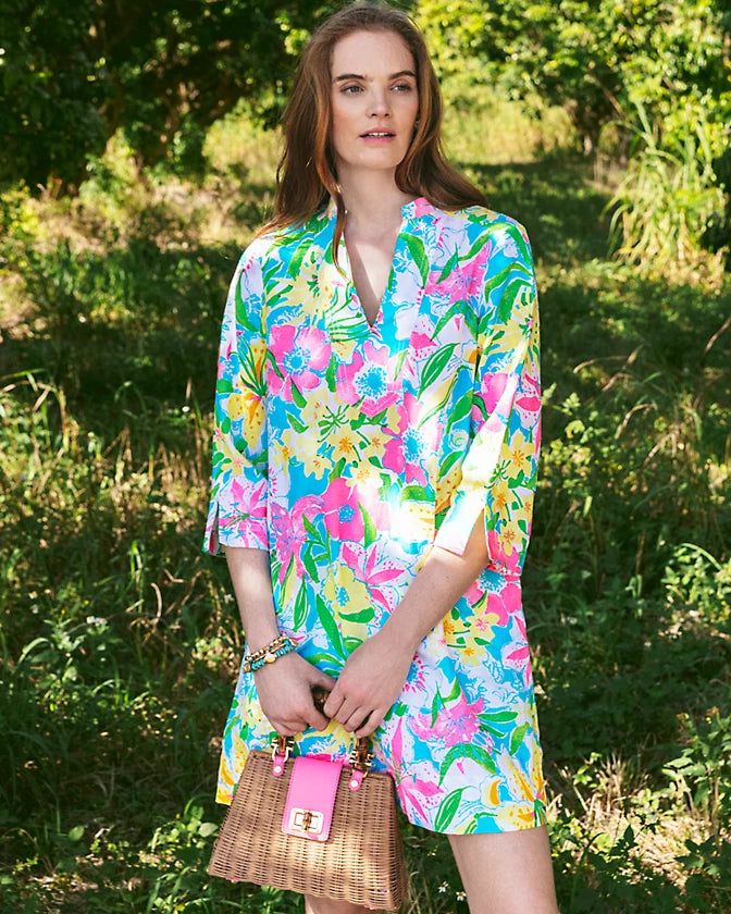 ANNADETTA LINEN TUNIC DRESS