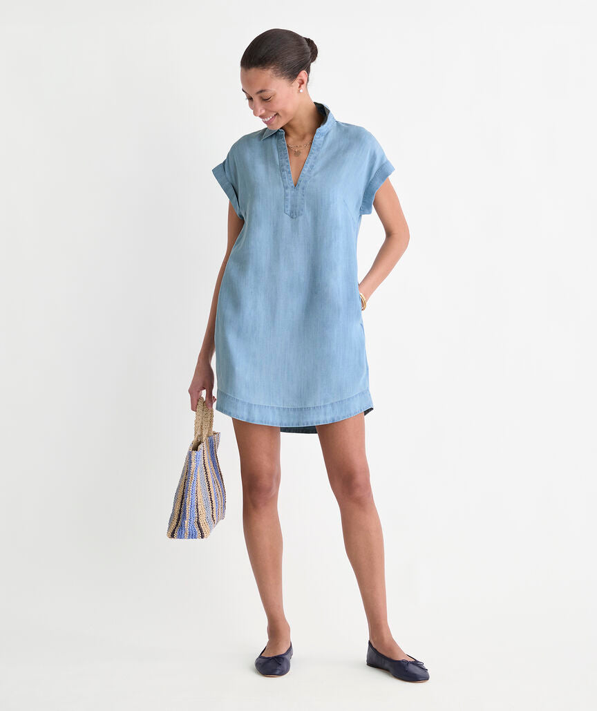 MARGO CHAMBRAY SHIRTDRESS