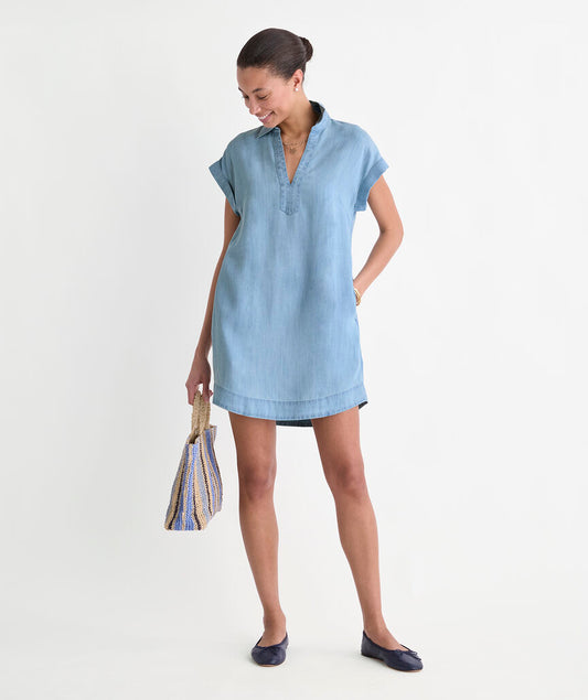 MARGO CHAMBRAY SHIRTDRESS