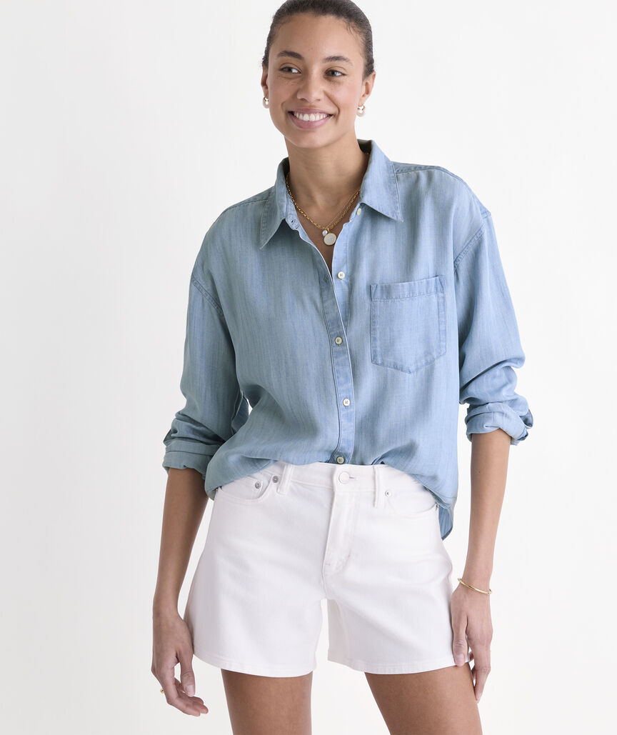 BIRDIE CHAMBRAY BUTTON-DOWN