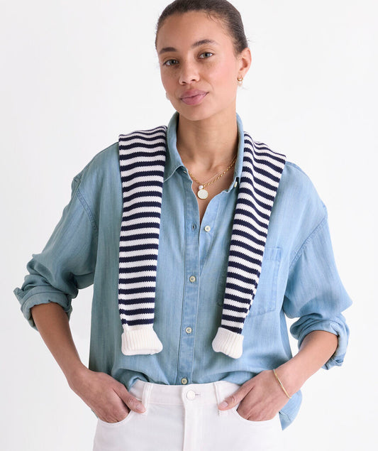 BIRDIE CHAMBRAY BUTTON-DOWN