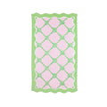 SCALLOPED BEACH TOWEL - BUTTERFLY TRELLIS
